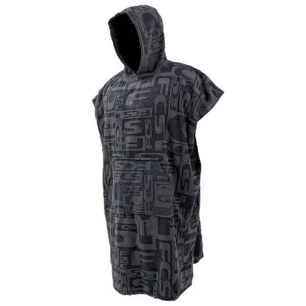 FCS Towel Poncho Jacquard Charcoal