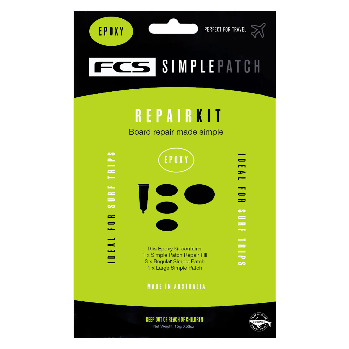 FCS Simple Patch Repair Kit - Epoxy: imagen 1